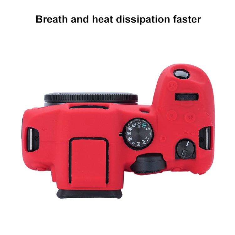 For Canon EOS R7 Soft Silicone Protective Case (Red) - Protective Case by PMC TechLife | Online Shopping South Africa | PMC TechLife | Buy Now Pay Later Mobicred