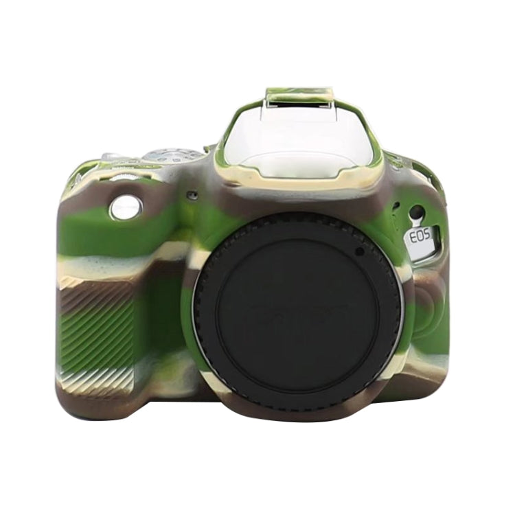 For Canon EOS 250D Soft Silicone Protective Case (Camouflage) - Protective Case by PMC TechLife | Online Shopping South Africa | PMC TechLife | Buy Now Pay Later Mobicred