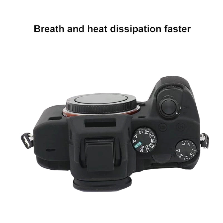 For Sony  A7S III / A7S3 Soft Silicone Protective Case(Black) - Protective Case by PMC TechLife | Online Shopping South Africa | PMC TechLife | Buy Now Pay Later Mobicred
