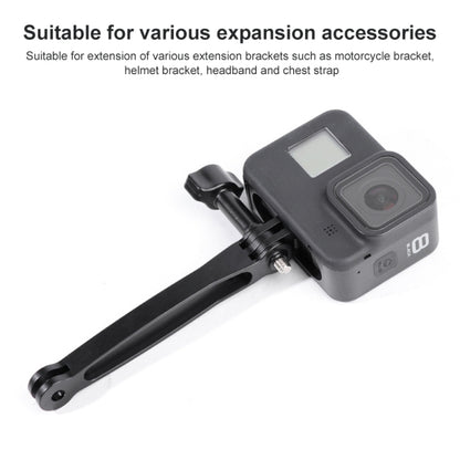 Joint Aluminum Extension Arm Grip Extenter for GoPro Hero12 Black / Hero11 /10 /9 /8 /7 /6 /5, Insta360 Ace / Ace Pro, DJI Osmo Action 4 and Other Action Cameras, Length: 10.8cm - Others by PMC Jewellery | Online Shopping South Africa | PMC Jewellery | Buy Now Pay Later Mobicred