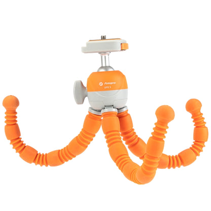 Fotopro UFO 3 Flexible Tripod Mount for SLR Cameras, GoPro, Phones (Orange) - Portable Mini Tripod by Fotopro | Online Shopping South Africa | PMC Jewellery | Buy Now Pay Later Mobicred