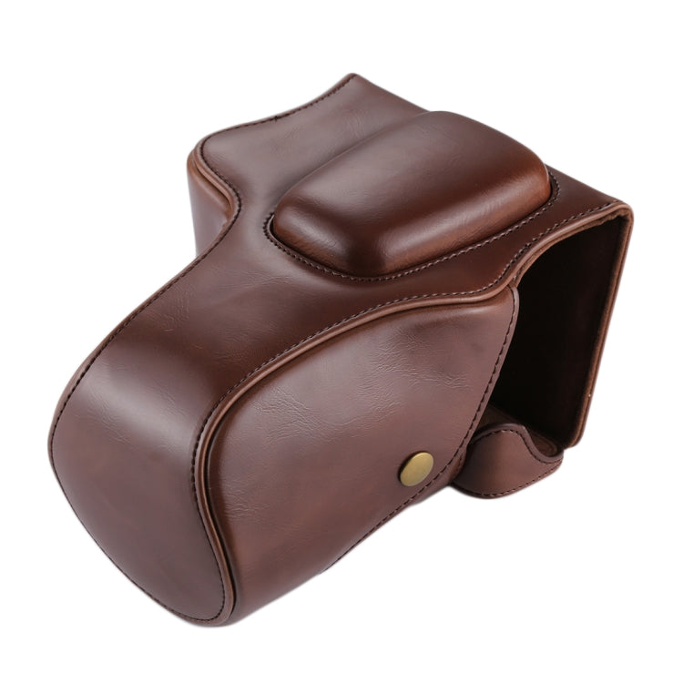 Full Body Camera PU Leather Case Bag for Canon EOS 200D  (18-55mm Lens)(Coffee) - free shipping - PMC TechLife - Order now!