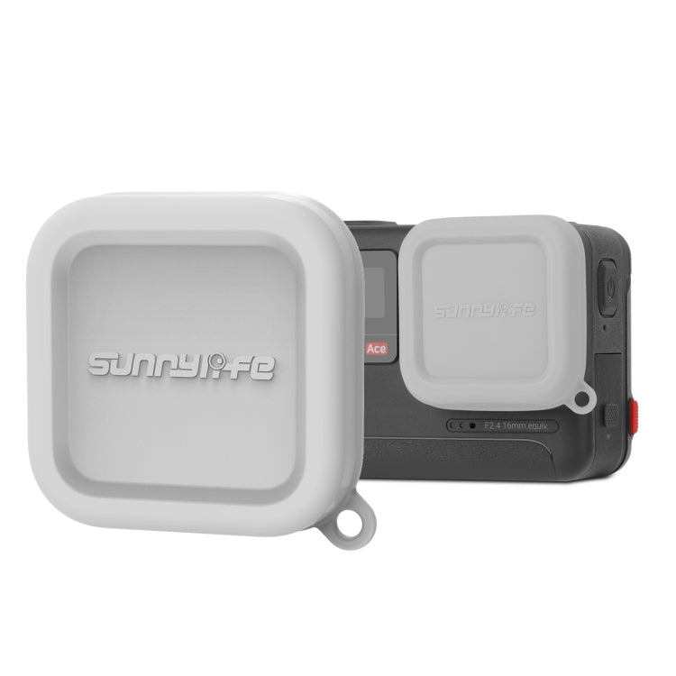 For Insta360 Ace / Ace Pro Sunnylife Silicone Lens Cap Protector Lens Cover (Grey) - Case & Bags by Sunnylife | Online Shopping South Africa | PMC Jewellery