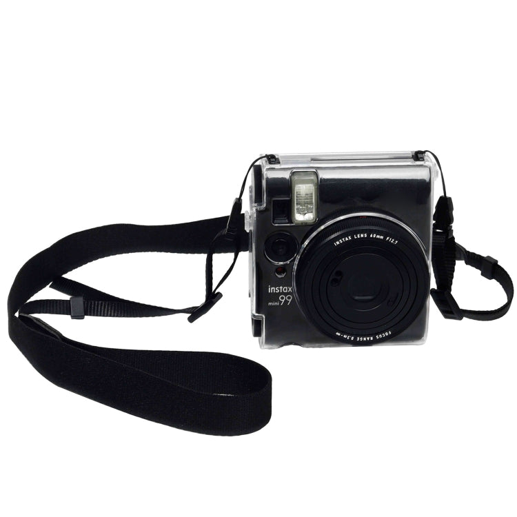 For FUJIFILM Instax mini 99 Crystal Hard Case Camera Bag with Shoulder Strap (Transparent) - Protective Case by PMC TechLife | Online Shopping South Africa | PMC TechLife | Buy Now Pay Later Mobicred