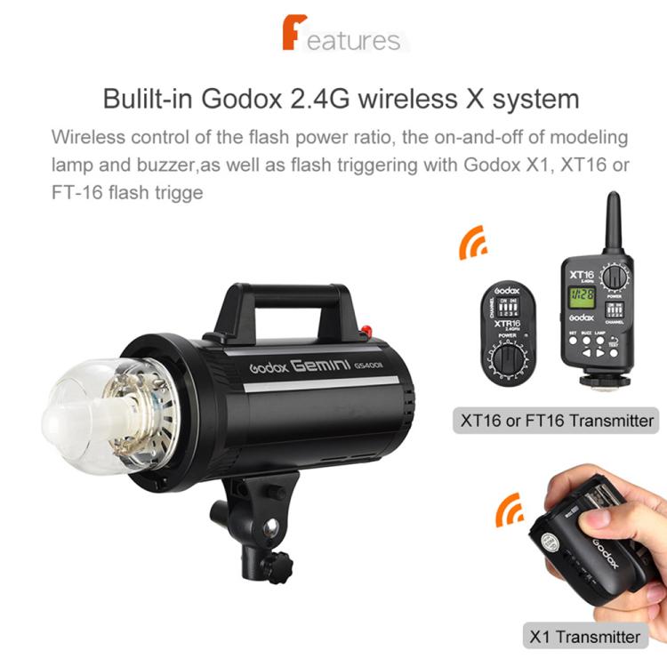 Godox Gemini GS300II Studio Flash Light 300Ws Bowens Mount Strobe Flash (EU Plug) - free shipping - PMC TechLife - Order now!