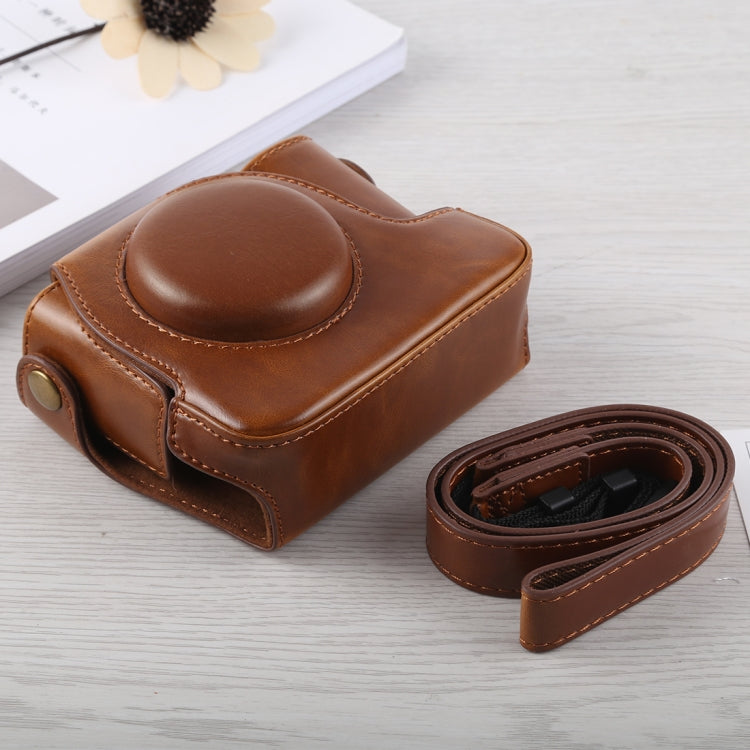 Full Body Camera PU Leather Case Bag with Strap for Canon G16 (Brown) - free shipping - PMC TechLife - Order now!
