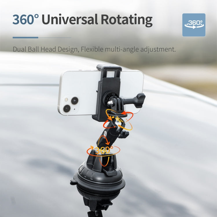 STARTRC Suction Cup Holder Bracket with Phone Clamp (Black) - free shipping - PMC TechLife - Order now!
