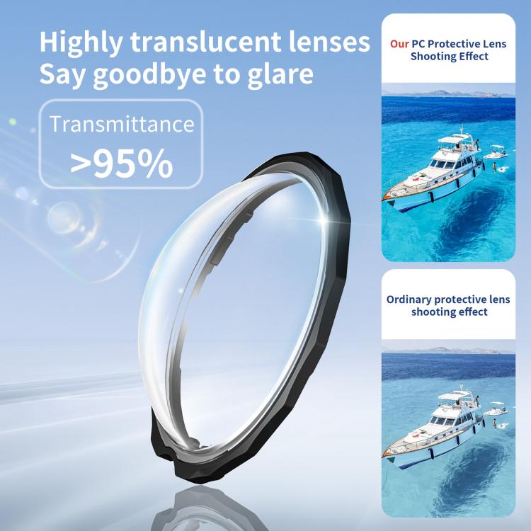 For Insta360 X5 STARTRC Slim Protective Lens Guad PC Lens Cover (Transparent) - free shipping - PMC TechLife - Order now!