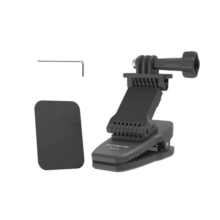 Sunnylife Stretchable Backpack Clip Rotatable Magnetic Mount Action Camera Holder Vlog Mount (Black) - free shipping - PMC TechLife - Order now!