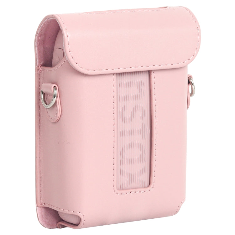 For FUJIFILM Instax mini Link 3 Full Body Leather Case Bag with Strap (Pink) - Leather Bag by PMC TechLife | Online Shopping South Africa | PMC TechLife | Buy Now Pay Later Mobicred