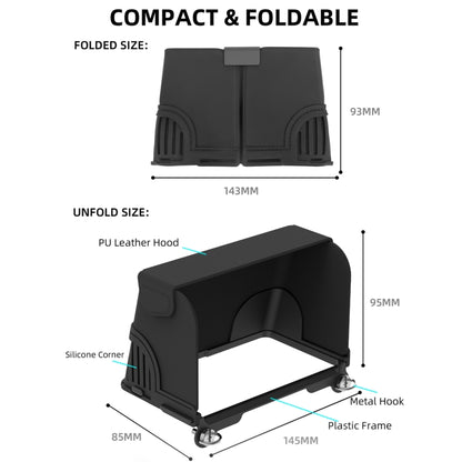 For DJI RC 2 Sunnylife ZG673 Remote Control Sunshade Hood Cover (Black) - Lens Hood by Sunnylife | Online Shopping South Africa | PMC Jewellery | Buy Now Pay Later Mobicred