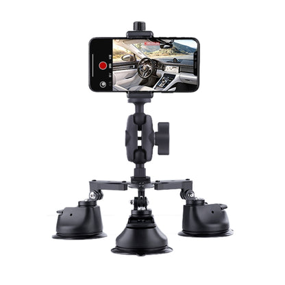 Tri-leg Suction Cup Connecting Rod Arm Phone Clamp Mount (Black) - Holder by PMC Jewellery | Online Shopping South Africa | PMC Jewellery | Buy Now Pay Later Mobicred