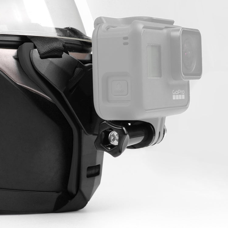 Helmet Belt Mount for GoPro Hero12 Black / Hero11 /10 /9 /8 /7 /6 /5, Insta360 Ace / Ace Pro, DJI Osmo Action 4 and Other Action Cameras(Black) - Helmet Mount by PMC Jewellery | Online Shopping South Africa | PMC Jewellery | Buy Now Pay Later Mobicred