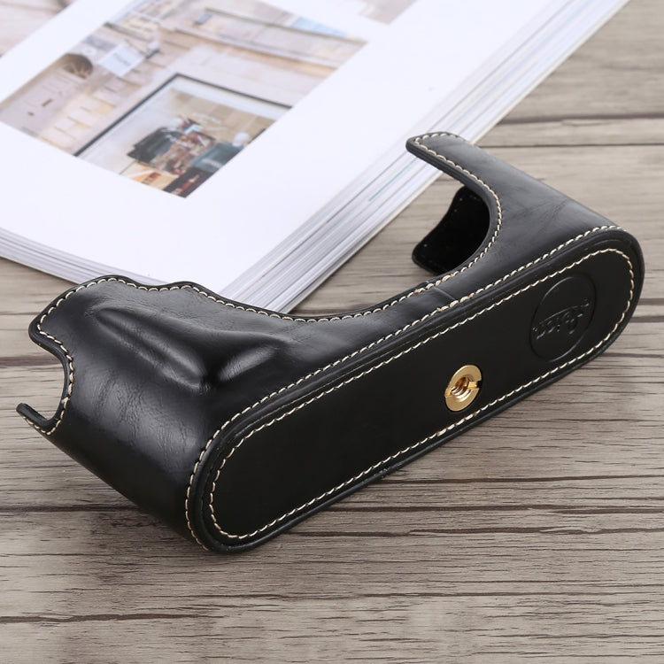 1/4 inch Thread PU Leather Camera Half Case Base for Leica M10 (Black) - free shipping - PMC TechLife - Order now!
