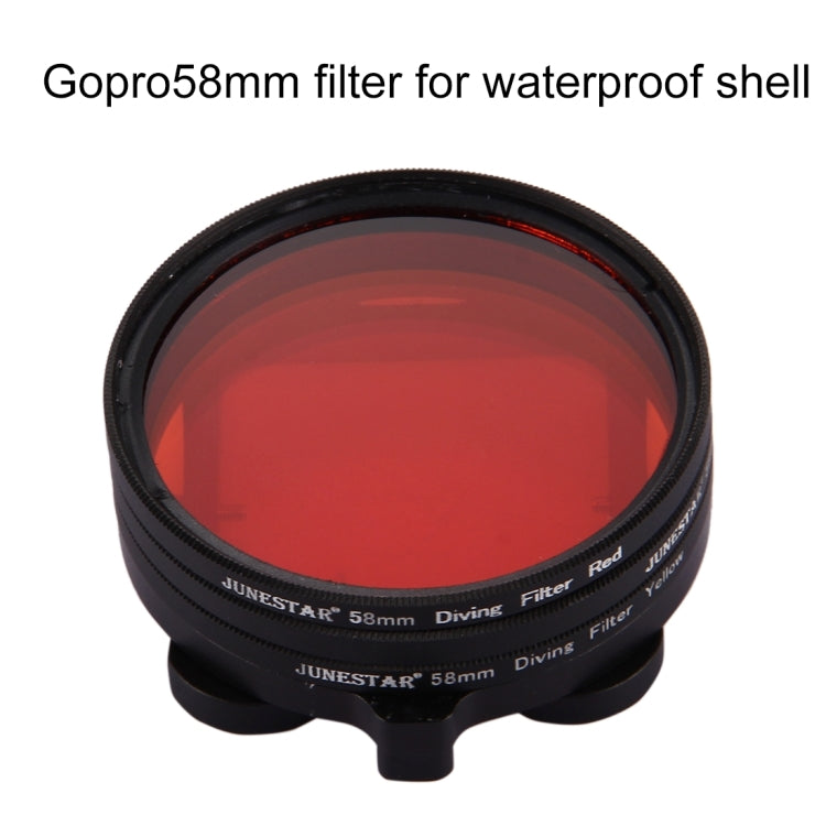 58mm Yellow + Red + Purple Diving Lens Filter for GoPro HERO7 Black/6 /5 - Lens Filter by PMC Jewellery | Online Shopping South Africa | PMC Jewellery | Buy Now Pay Later Mobicred