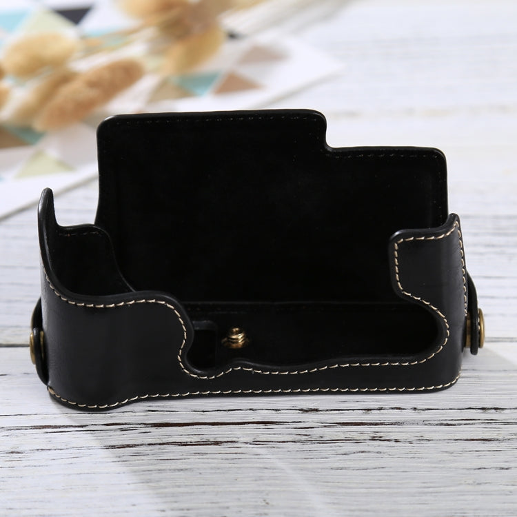 1/4 inch Thread PU Leather Camera Half Case Base for FUJIFILM X-E3(Black) - free shipping - PMC TechLife - Order now!