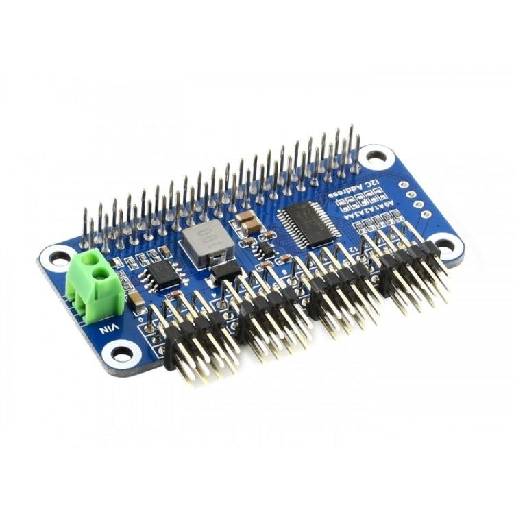 Waveshare 16-Channel 12-bit I2C Servo Driver HAT B for Raspberry Pi - Sockets Adapters Accessories by WAVESHARE | Online Shopping South Africa | PMC Jewellery | Buy Now Pay Later Mobicred