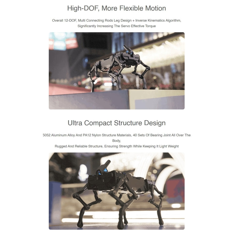 Waveshare WAVEGO 12-DOF Bionic Dog-Like Robot, Basic Version(US Plug) - free shipping - PMC Jewellery - Order now!
