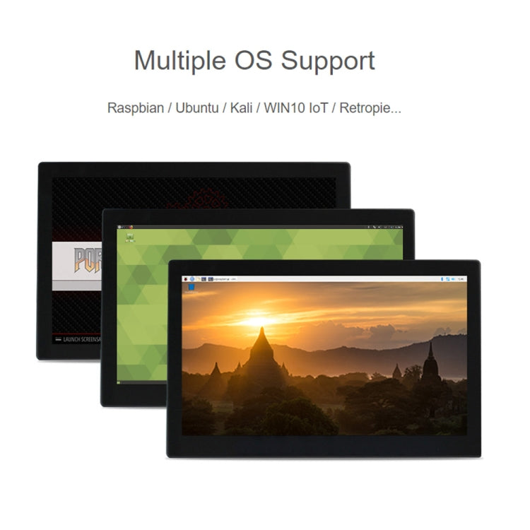 Waveshare 13.3 inch Mini-Computer Powered by Raspberry Pi 3A+, HD Touch Screen(US Plug) - free shipping - PMC Jewellery - Order now!