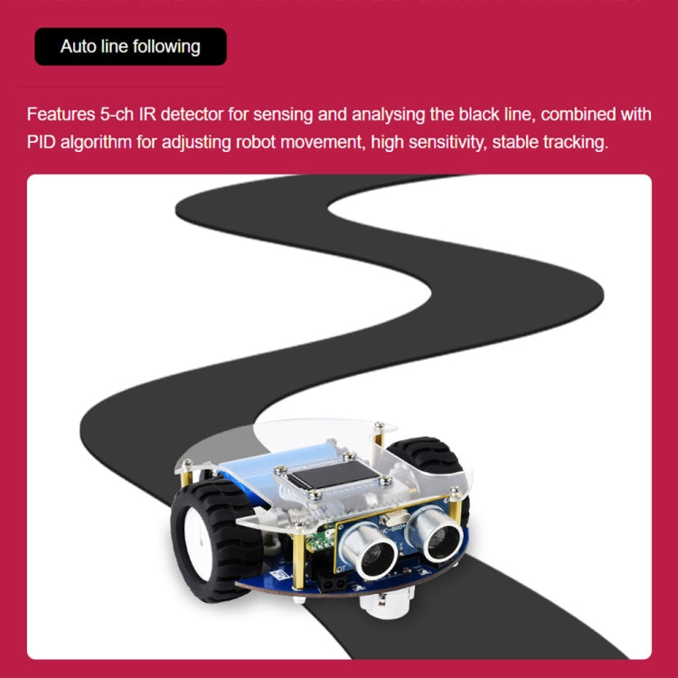 Waveshare PicoGo Mobile Robot, Based on Raspberry Pi Pico, Self Driving, Remote Control(US Plug) - Robotics Accessories by WAVESHARE | Online Shopping South Africa | PMC Jewellery | Buy Now Pay Later Mobicred