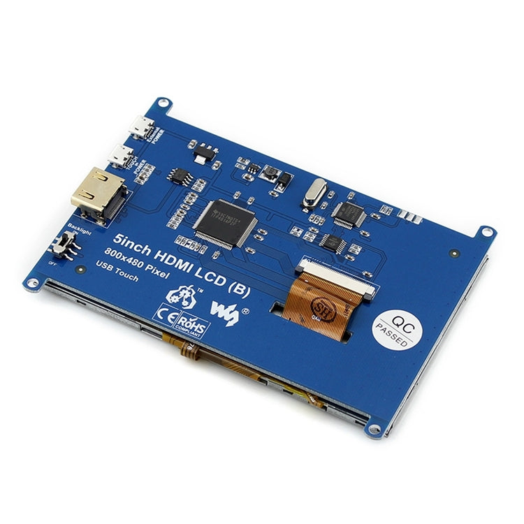 WAVESHARE 5 Inch HDMI LCD (B) 800x480 Touch Screen  for Raspberry Pi Supports Various Systems - free shipping - PMC Jewellery - Order now!