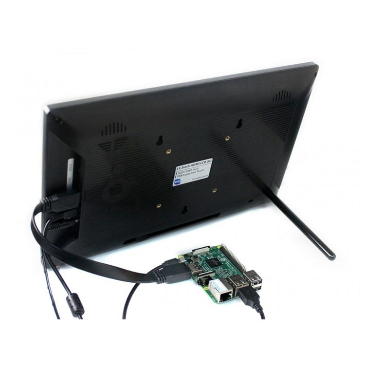 WAVESHARE 13.3inch HDMI LCD (H) Capacitive Touch Screen LCD with Toughened Glass Cover, Supports Multi mini-PCs, Multi Systems - LCD & LED Display Module by PMC TechLife | Online Shopping South Africa | PMC TechLife | Buy Now Pay Later Mobicred