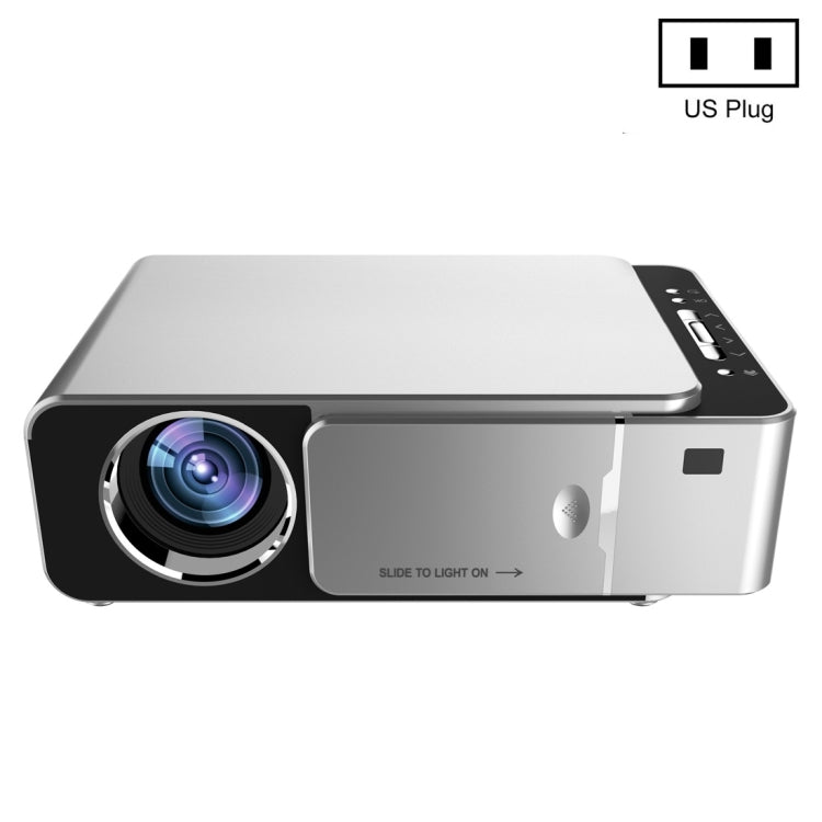 T6 3500ANSI Lumens 1080P LCD Mini Theater Projector, Standard Version, US Plug(Silver) - LED Projector by PMC Jewellery | Online Shopping South Africa | PMC Jewellery | Buy Now Pay Later Mobicred