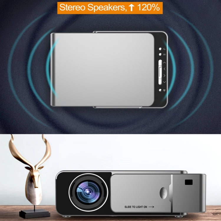 T6 3500ANSI Lumens 1080P LCD Mini Theater Projector, Standard Version, US Plug(Silver) - LED Projector by PMC Jewellery | Online Shopping South Africa | PMC Jewellery | Buy Now Pay Later Mobicred