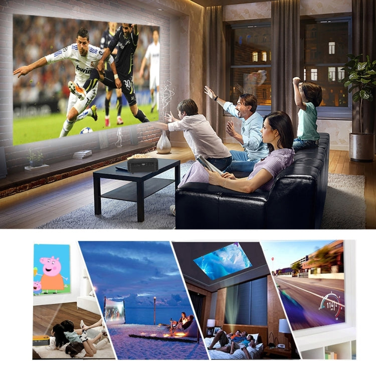 A2000 Portable Projector 800 Lumen LCD Home Theater Video Projector, Support 1080P, EU Plug (White) - LED Projector by PMC TechLife | Online Shopping South Africa | PMC TechLife | Buy Now Pay Later Mobicred
