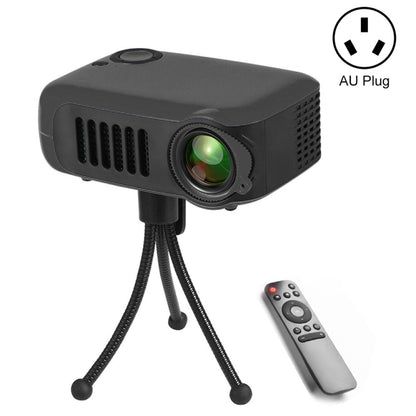 A2000 Portable Projector 800 Lumen LCD Home Theater Video Projector, Support 1080P, AU Plug (Black) - LED Projector by PMC Jewellery | Online Shopping South Africa | PMC Jewellery | Buy Now Pay Later Mobicred