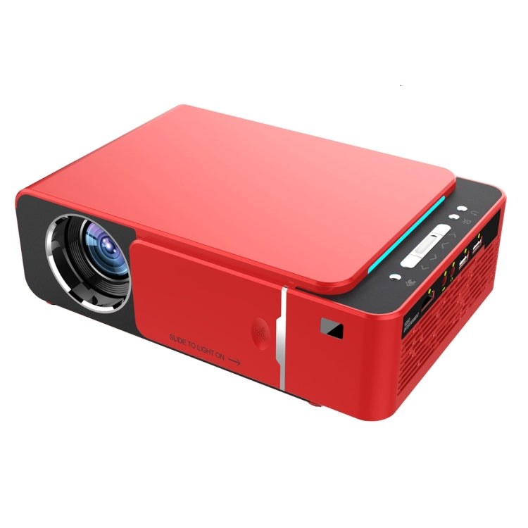 T6 2000ANSI Lumens 1080P LCD Mini Theater Projector, Phone Version, EU Plug(Red) - LED Projector by PMC Jewellery | Online Shopping South Africa | PMC Jewellery | Buy Now Pay Later Mobicred