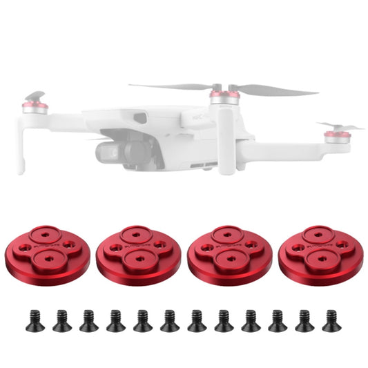 4 PCS Sunnylife Motor Metal Protection Cover for DJI Mavic Mini 1(Red) - Other by Sunnylife | Online Shopping South Africa | PMC Jewellery | Buy Now Pay Later Mobicred