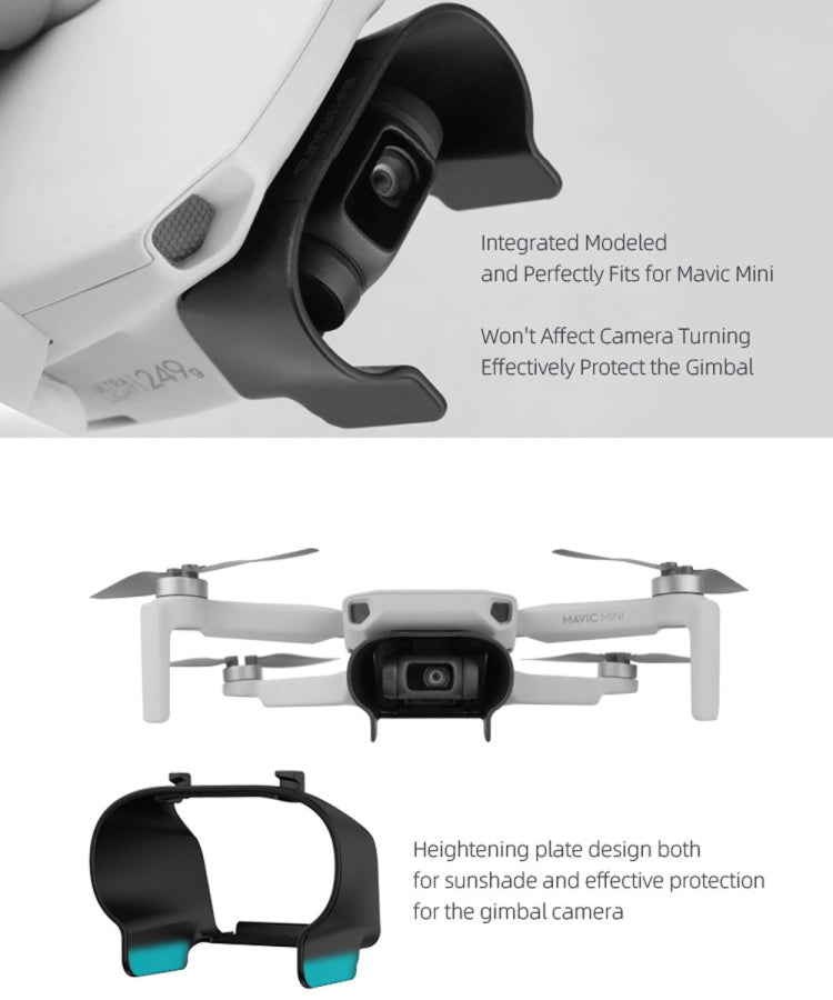 Sunnylife MM-Q9264 Camera Lens Sunshade Anti-glare Hood for DJI Mavic mini (Black) - Lens Hood by Sunnylife | Online Shopping South Africa | PMC Jewellery | Buy Now Pay Later Mobicred