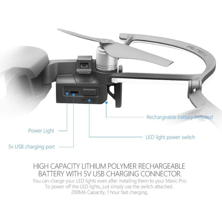 PGYTECH P-UN-034 light-painted LED Propeller Guard for DJ Mavic Air - Other by PGYTECH | Online Shopping South Africa | PMC TechLife | Buy Now Pay Later Mobicred