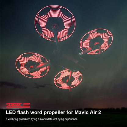 STARTRC 1 Pair Foldable Color LED DIY Flash Editable Word Lamp Propellers for DJI Mavic Air 2 - DIY Propeller by STARTRC | Online Shopping South Africa | PMC Jewellery | Buy Now Pay Later Mobicred