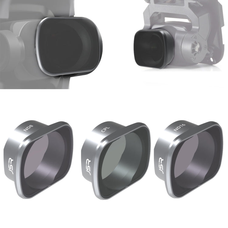JSR KS 3 in 1 ND8+ND16+CPL Lens Filter for DJI FPV, Aluminum Alloy Frame - free shipping - PMC TechLife - Order now!