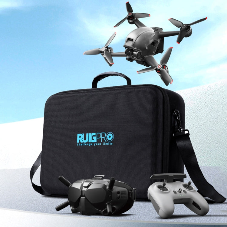 RUIGPRO for DJI FPV Portable Single Shoulder Storage Box Case Travel Carrying Bag(Black) - Case & Bags by RUIGPRO | Online Shopping South Africa | PMC Jewellery | Buy Now Pay Later Mobicred