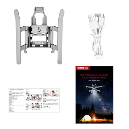 For DJI Mini 4 Pro STARTRC LED Light Folding Heightened Landing Gear Training Rack (Grey) - Other by STARTRC | Online Shopping South Africa | PMC Jewellery | Buy Now Pay Later Mobicred