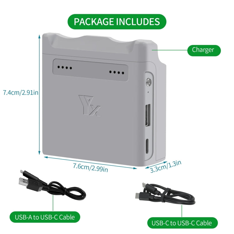 For DJI Neo XY 2-Channel Battery Charger Battery Charge Manager (Grey) - free shipping - PMC TechLife - Order now!