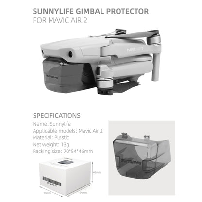 Sunnylife For DJI Mavic Air 2 Camera Lens Protective Cover Hood (Grey) - Lens Hood by Sunnylife | Online Shopping South Africa | PMC Jewellery | Buy Now Pay Later Mobicred