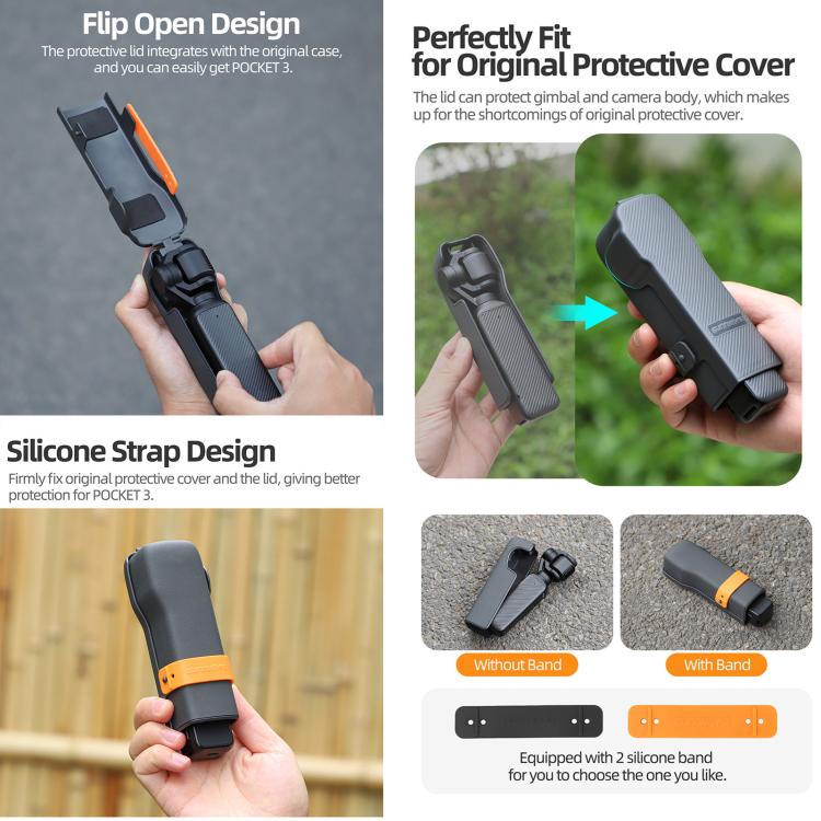 For DJI Osmo Pocket 3 Sunnylife Storage Box Protective Case Cover (Black) - free shipping - PMC TechLife - Order now!