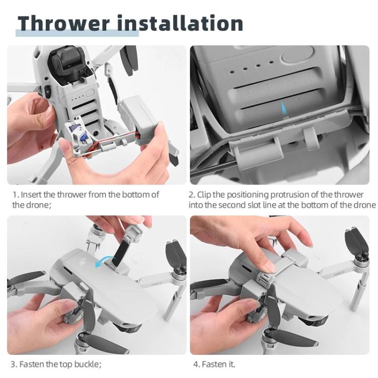For DJI Mini 2 / Mavic Mini Air-Dropping System Thrower Parabolic (Grey) - free shipping - PMC TechLife - Order now!