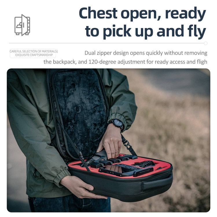 STARTRC Hard Shell Waterproof Shoulders Bag Backpack for DJI Mavic 3 Pro / Mavic 3 Classic (Black) - free shipping - PMC TechLife - Order now!