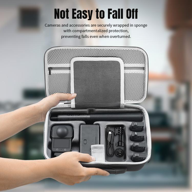 For DJI Osmo 360 STARTRC Full Kit Portable Handbag Shoulder PU Storage Bag (Grey) - free shipping - PMC TechLife - Order now!