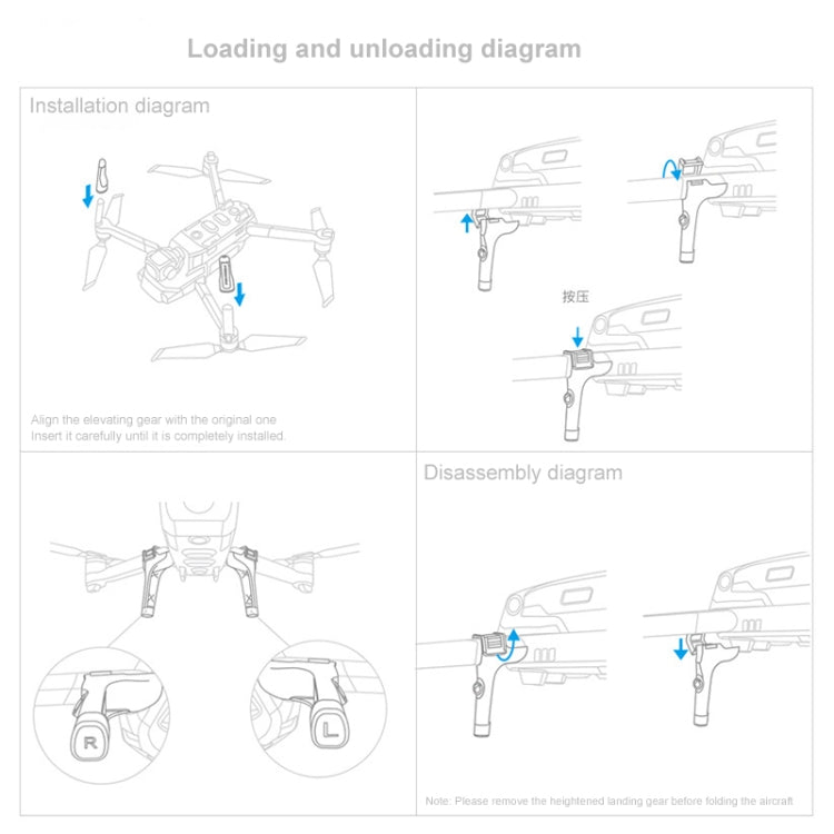 PGYTECH P-HA-037 Shock Absorption Landing High Stand for DJI Mavic 2 - Others by PGYTECH | Online Shopping South Africa | PMC Jewellery | Buy Now Pay Later Mobicred