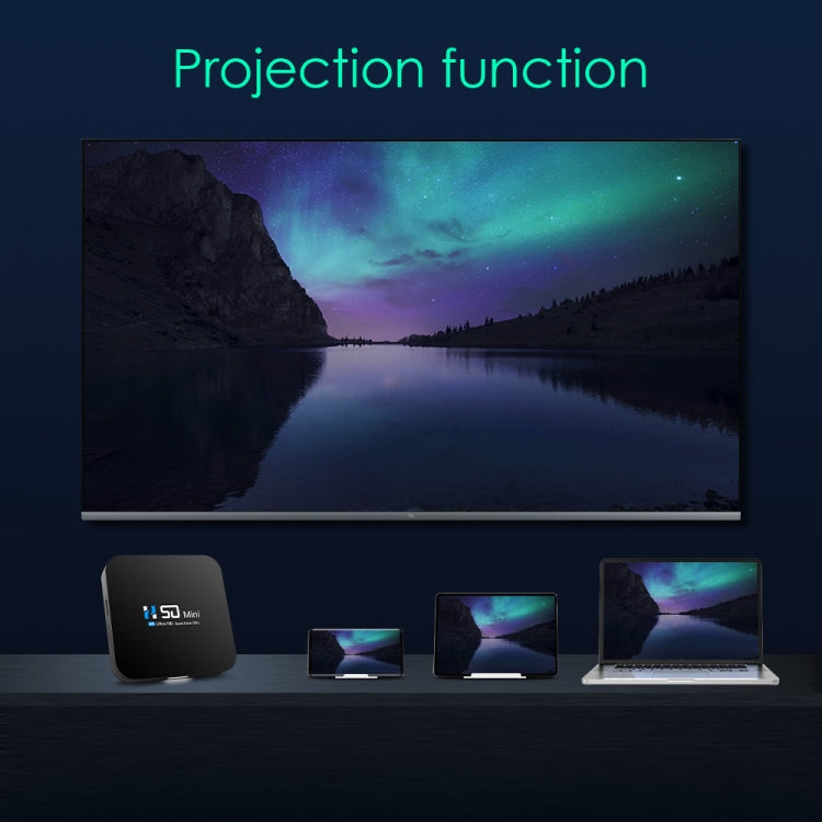 H50 Mini 4K Smart Network TV Box, Android 10.0, RK3318 Quad Core, 2GB+32GB, UK Plug - RK3318 by PMC TechLife | Online Shopping South Africa | PMC TechLife | Buy Now Pay Later Mobicred