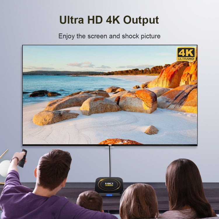HK1 RBOX-H8S 4K Ultra HD Android 12.0 Smart TV Box with Remote Control, Allwinner H618 Quad-Core, 4GB+64GB(UK Plug) - Others by PMC TechLife | Online Shopping South Africa | PMC TechLife | Buy Now Pay Later Mobicred