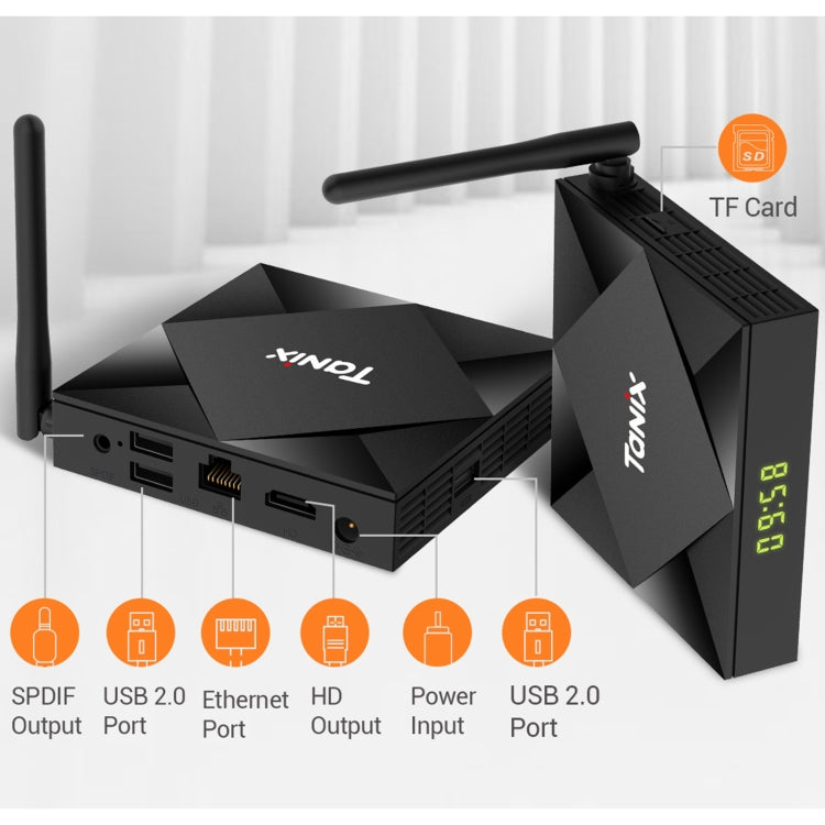 TANIX TX6s 4K Smart TV BOX Android 10 Media Player with Remote Control, Quad Core Allwinner H616, RAM: 4GB, ROM: 64GB, 2.4GHz/5GHz WiFi, Bluetooth, EU Plug - Allwinner H6 by PMC Jewellery | Online Shopping South Africa | PMC Jewellery | Buy Now Pay Later Mobicred