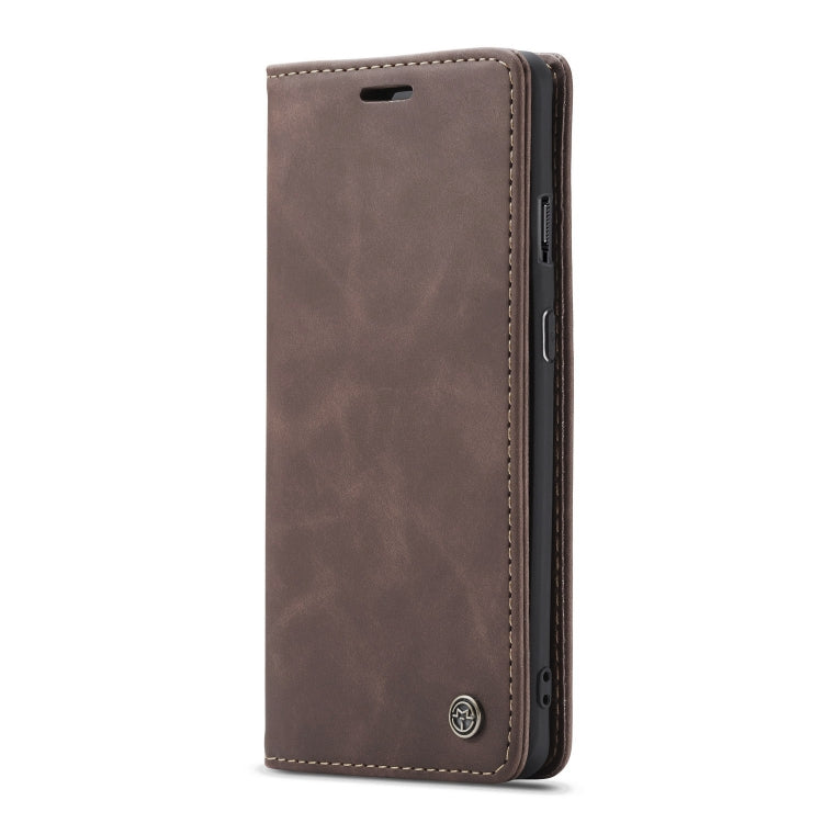 CaseMe-013 Multifunctional Horizontal Flip Leather Case with Card Slot & Holder for OnePlus 7(Coffee) - OnePlus Cases by CaseMe | Online Shopping South Africa | PMC Jewellery | Buy Now Pay Later Mobicred