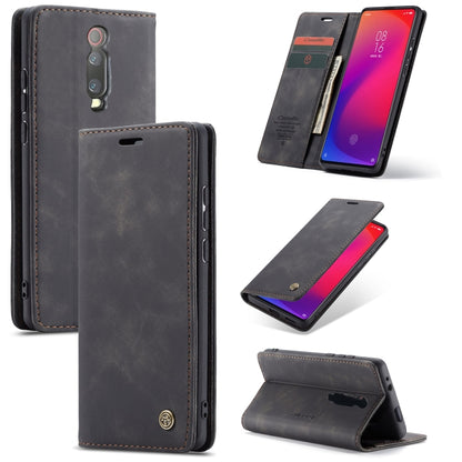 CaseMe-013 Multi-functional Retro Frosted Horizontal Flip Leather Case with Card Slot & Holder & Wallet For Xiaomi Mi 9T Pro / Redmi K20 Pro / Xiaomi Mi 9T / Redmi K20(Black) - Xiaomi Cases by CaseMe | Online Shopping South Africa | PMC Jewellery | Buy Now Pay Later Mobicred